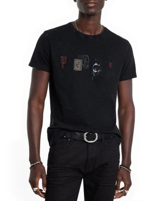 John Varvatos - Peace Embellished Short Sleeve Tee