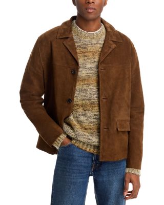 FRAME - Regular Fit Suede Jacket