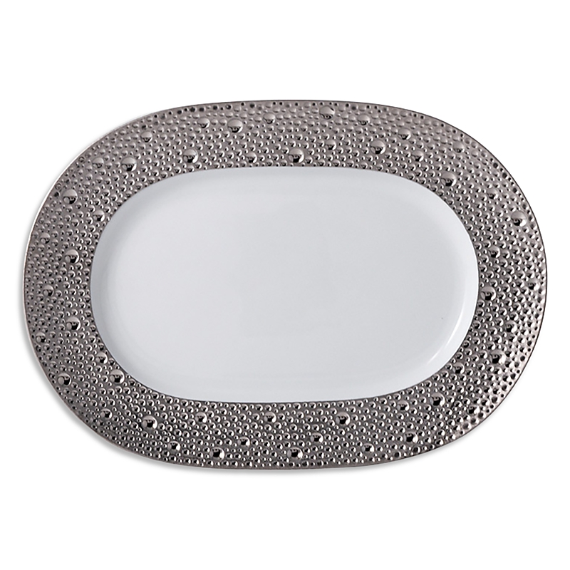 Bernardaud Ecume Platinum Relish Dish