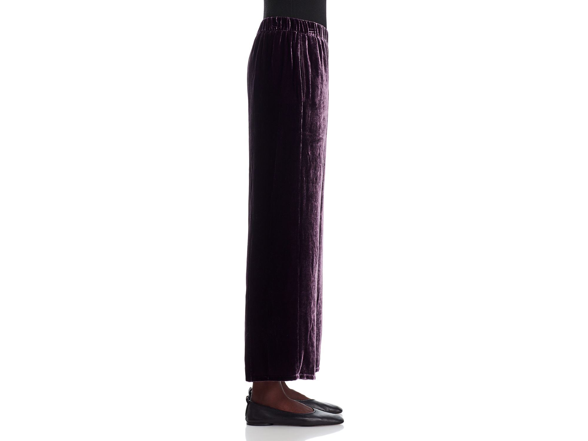 Crushed Velvet Wide Leg Pants — Image 4