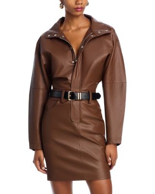 Ronny Kobo - Regan Faux Leather Dress