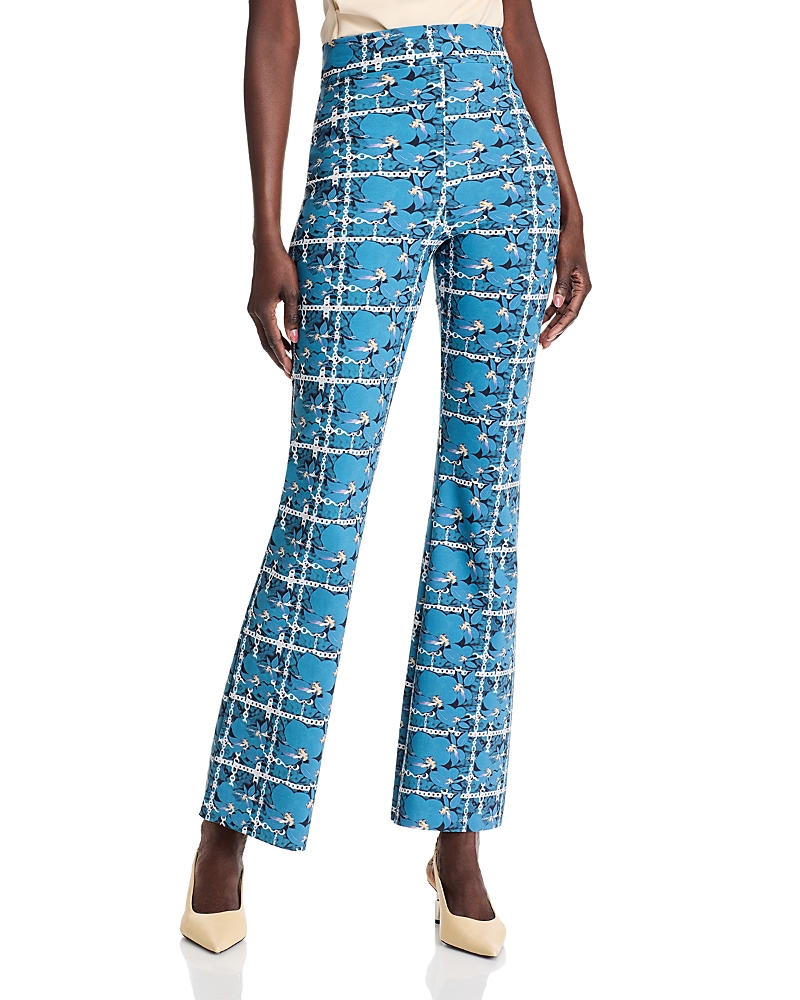 Chiara Boni La Petite Robe Printed High Rise Flared Pants In Boujee