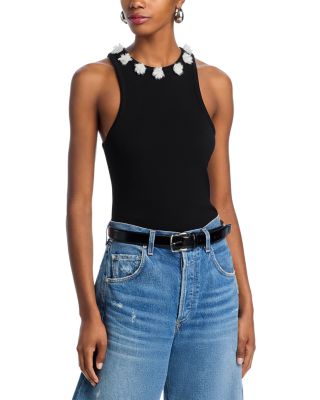 Cinq à Sept - Lizzie Sequined Trim Tank Top