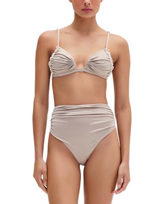 PatBO - Dune Buzios Jersey Bikini Top & High Waist Bikini Bottom
