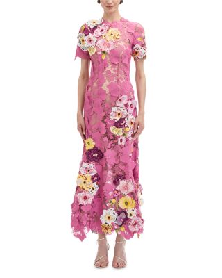 Oscar de la Renta - Orchid Lace Maxi Dress