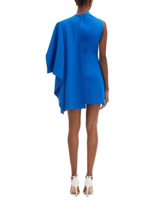 One Shoulder Cape Sleeve Dress