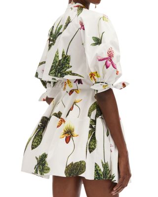 Floral Puff Sleeve Mini Dress