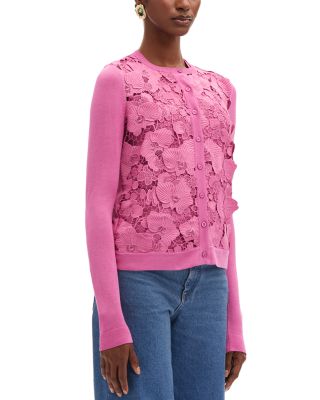 Guipure Lace Front Cardigan 