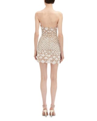 Pearl Embellished Mini Dress