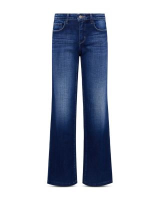 Joanne Mid Rise Wide Leg Jeans in Haven