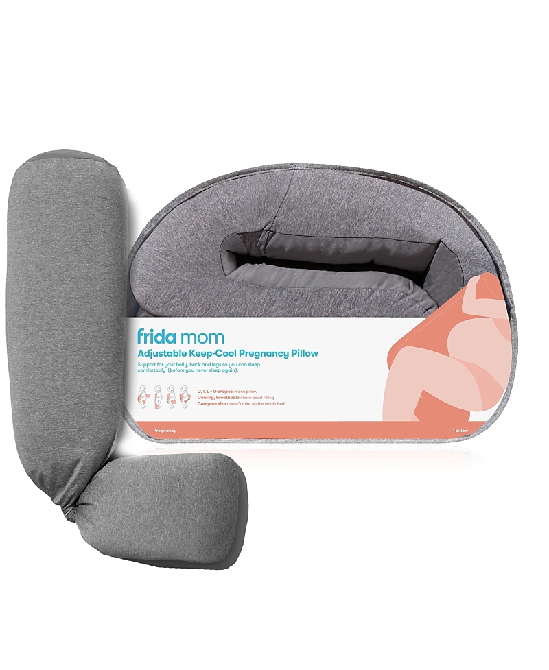 Frida Mom Adjustable Keep-cool Pregnancy Pillow In White