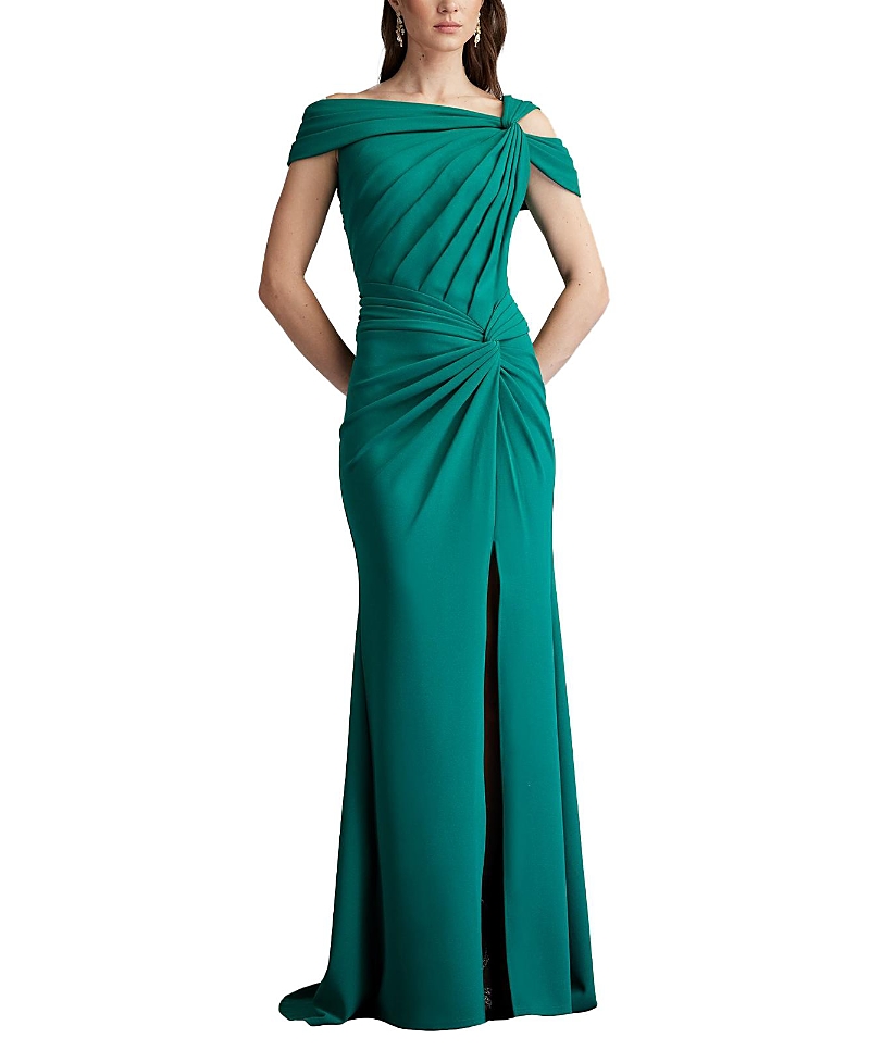 Tadashi Shoji Denali Asymmetric Twist-Knot Gown