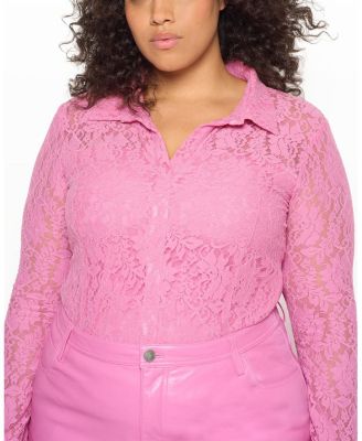 Dixie Stretch Lace Blouse