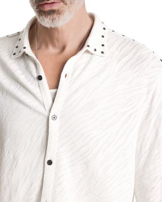 Franz Regular Fit Studded Jacquard Shirt  