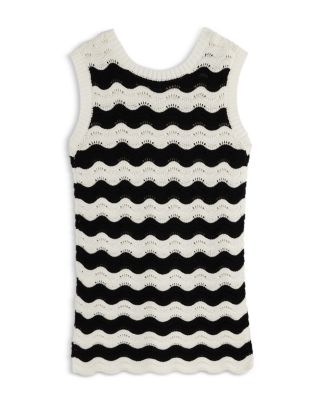 Girls' Reina Striped Crochet Cover-Up Dress - Little Kid, Big Kid