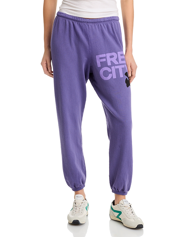 Free City Cotton Logo Sweatpants in Lavender Petal
