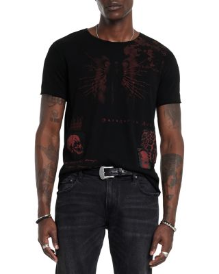 John Varvatos - Multi Media Raw Edge Tee