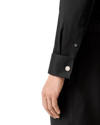 Slim Fit Pliss&eacute; Bib Formal Shirt
