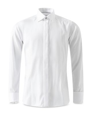 Slim Fit Pliss&eacute; Bib Formal Shirt