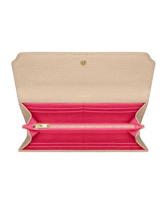 Long Leather Flap Wallet