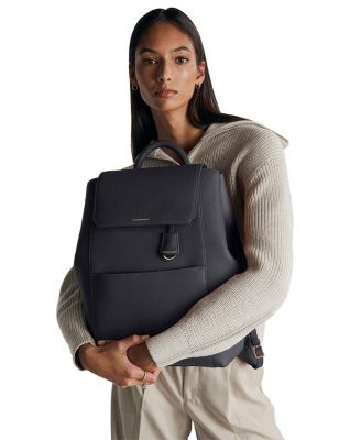 Large Leather Soft Backpack