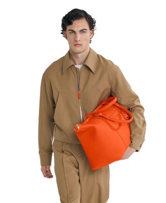 Large Leather Weekender Bag