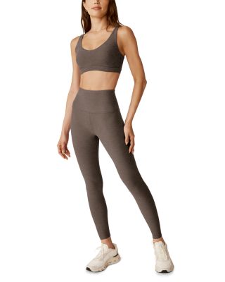 Spacedye Caught In The Midi High Waisted Legging in Soft Umber