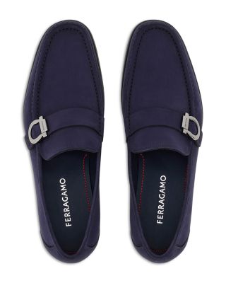 Men's Gancini Suede Loafers  