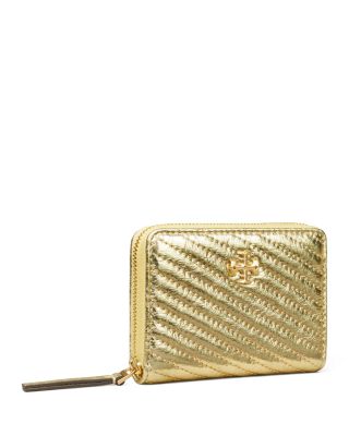 Kira Metallic Moto Quilted Leather Wallet
