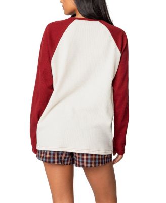 Me Time Oversized Waffle Top