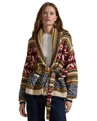 Ralph Lauren - Multi Pattern Shawl Cardigan