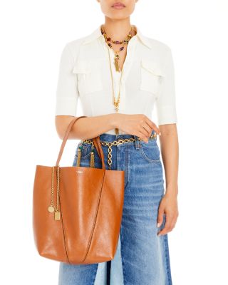 Chloé Spin Medium Leather Tote | Bloomingdale's