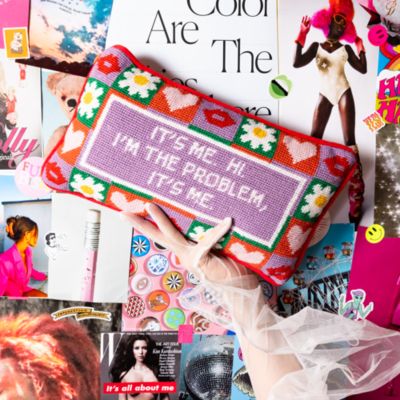 It&#39;s Me Needlepoint Pillow, 14&amp;quot; x 8&amp;quot;