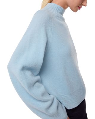 Wool Funnel Neck Knit Sweater