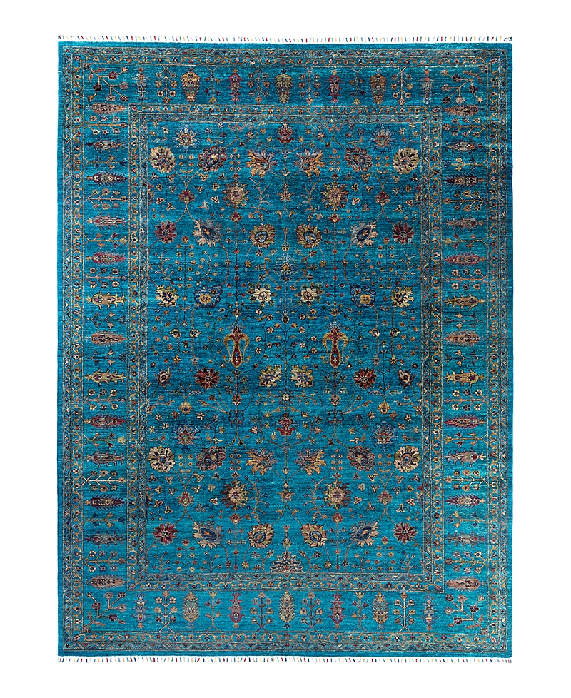 Bloomingdale's Tribal M1999 Area Rug, 8'10 X 12' In Green
