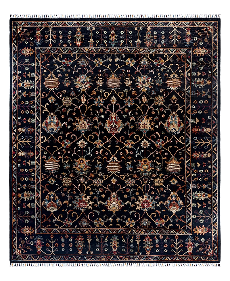 Bloomingdale's Tribal M1999 Area Rug, 8'1 X 9'5 In Black
