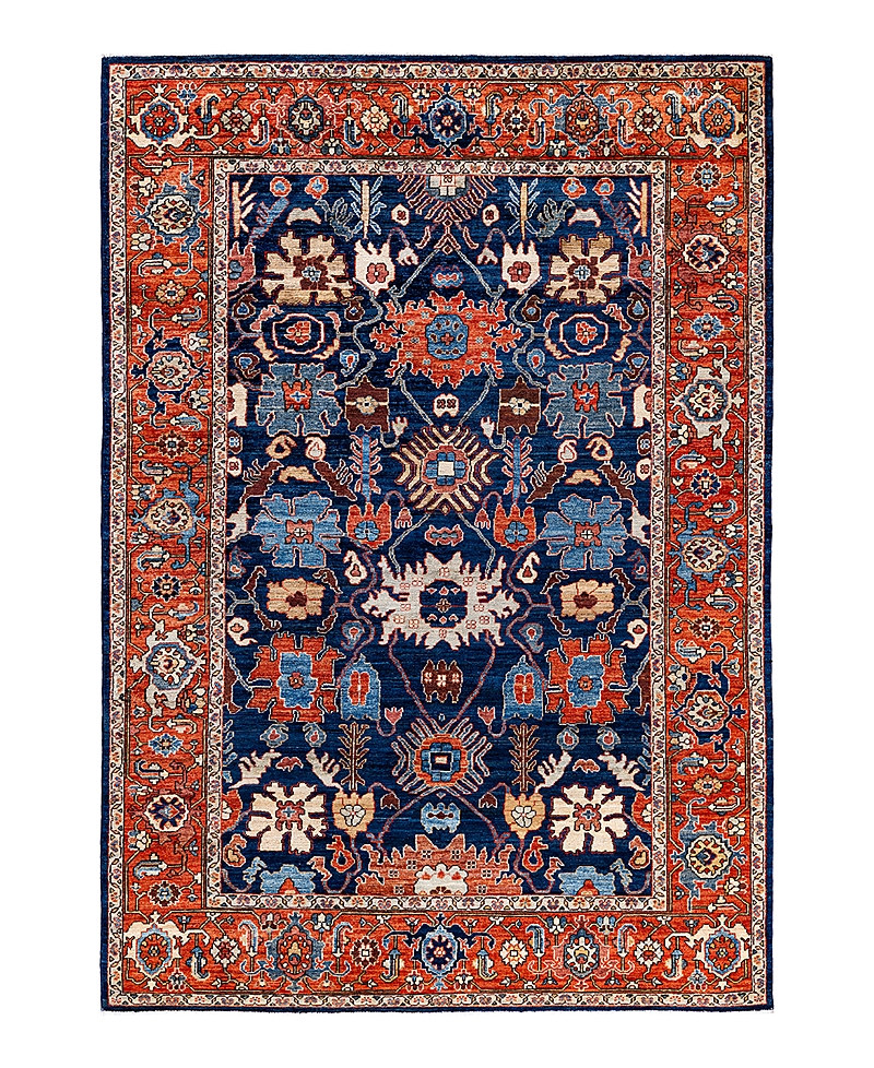 Bloomingdale's Serapi M1999 Area Rug, 6'1 X 9' In Blue
