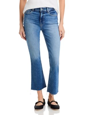 PAIGE - Collette Crop Flare Jeans in Magnolias