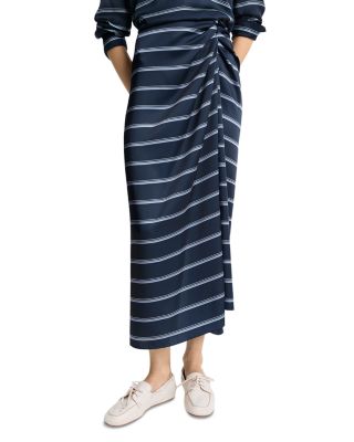 Vince - Rugby Stripe Gathered Skirt