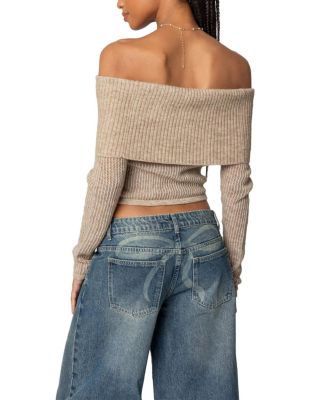 Lili Fold Over Knit Top