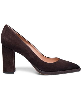Santoni Women's Estelle Suede Rubber Sole Pump
