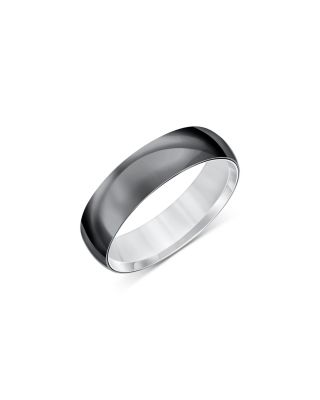 Bloomingdale's Fine Collection - Men's Band in Black & White Titanium