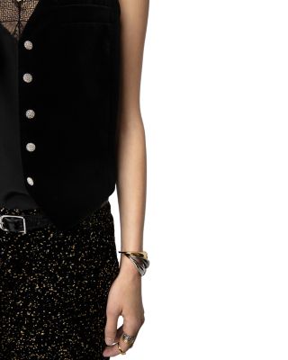 Emaux Velvet Noir Vest