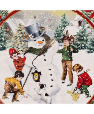 Toy&#39;s Fantasy Large Bowl: Building a Snowman