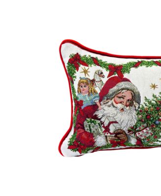 Toy's Fantasy Rectangular Reversible Pillow: Santa