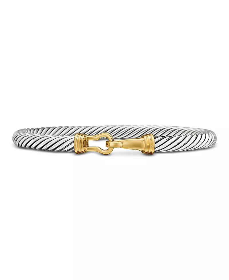 David Yurman Cable Buckle Bracelet with Gold