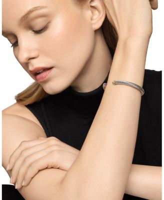 Cable Classics&reg; Bracelet with Amethyst and Gold, 5mm