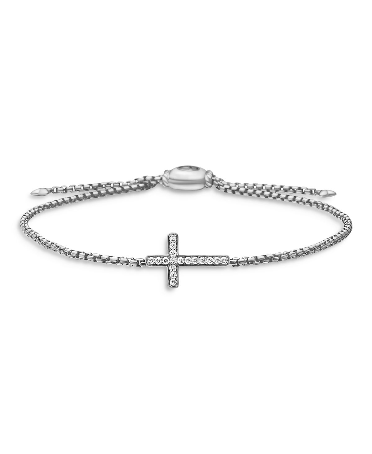 David Yurman Petite Pave Cross Chain Bracelet