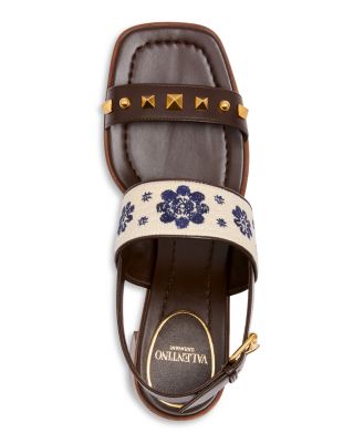 Women&#39;s Rockstud Slingback Sandals