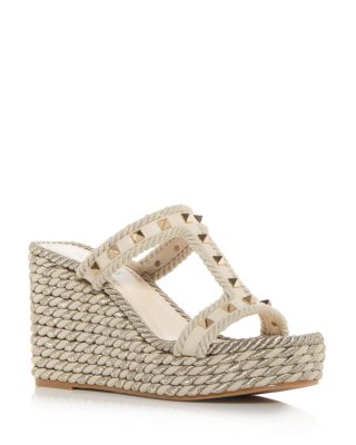 Valentino Garavani - Women's Rockstud Espadrille Wedge Sandals